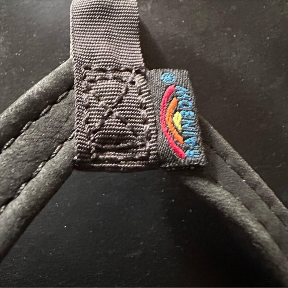 Rainbow Leather Double Layer Charcoal Flip Flops,… - image 3